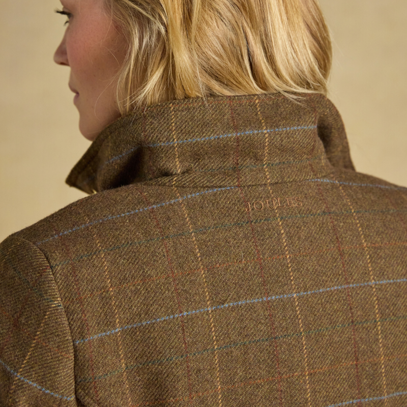 Joules Ladies Classic Fieldcoat - Brown Check-5