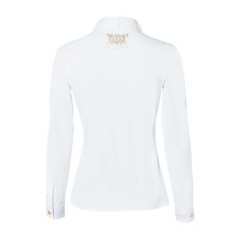 Holland Cooper Gatcombe Long Sleeve Show Shirt - White-4