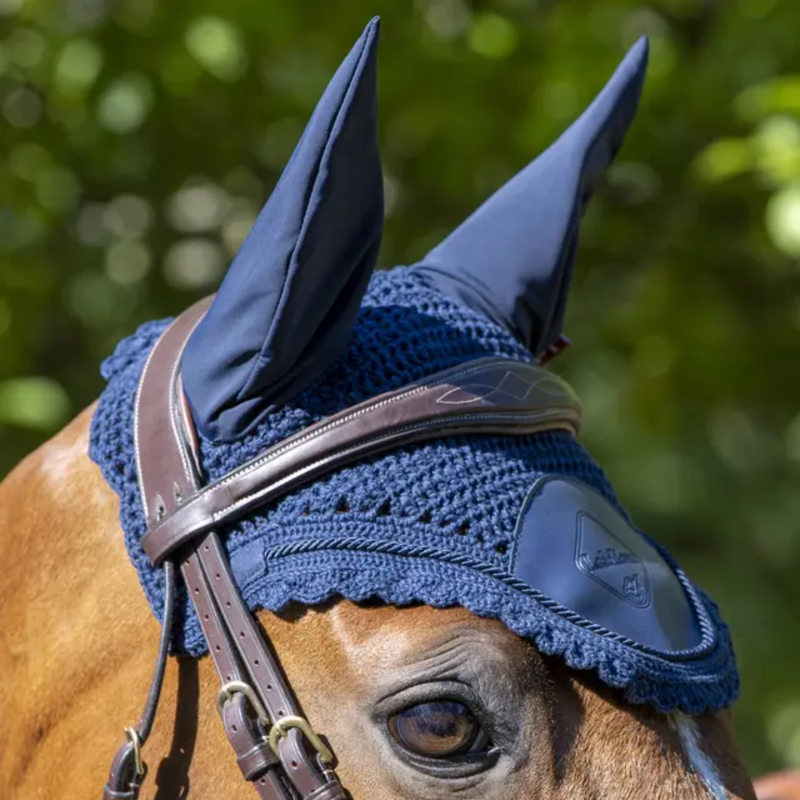 LeMieux Elite Fly Hood - Navy-2