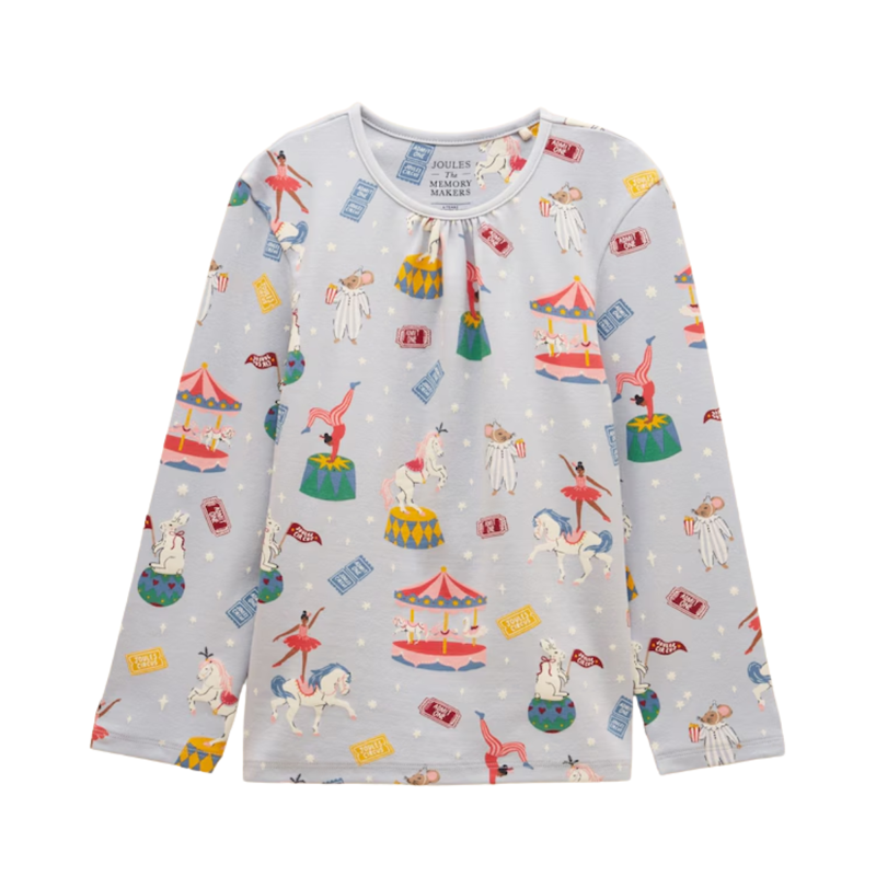 Joules Girls' Kipwell Pyjamas - Blue-1