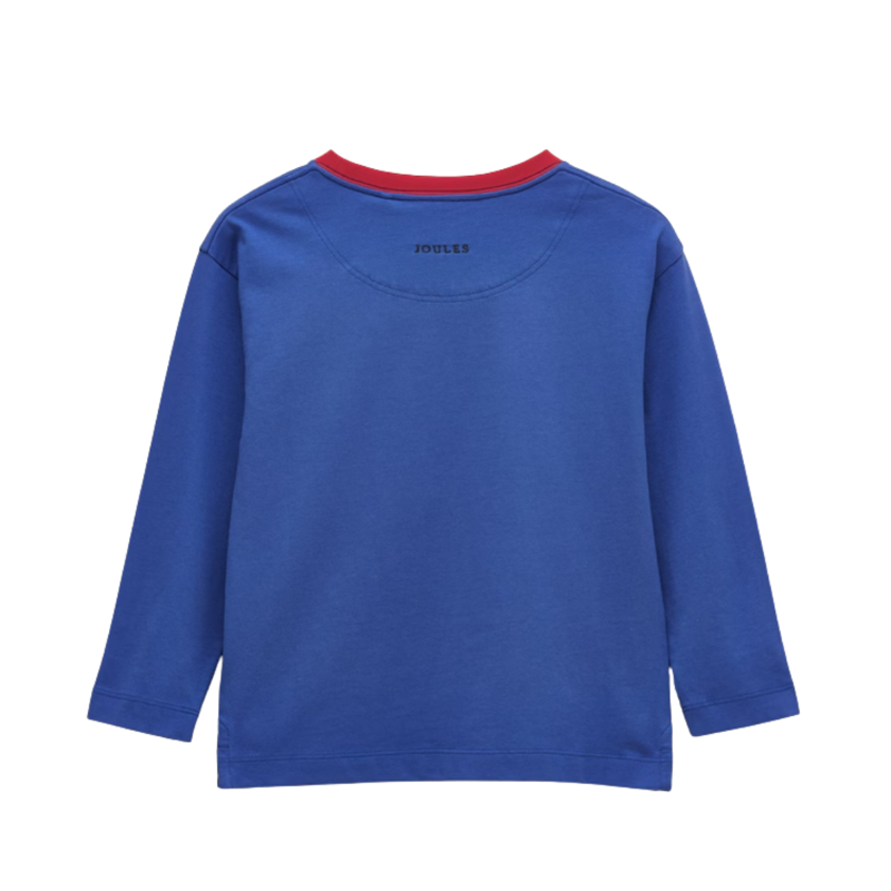 Joules Boys' Finlay Screenprint T-Shirt - Blue Snowmies-1