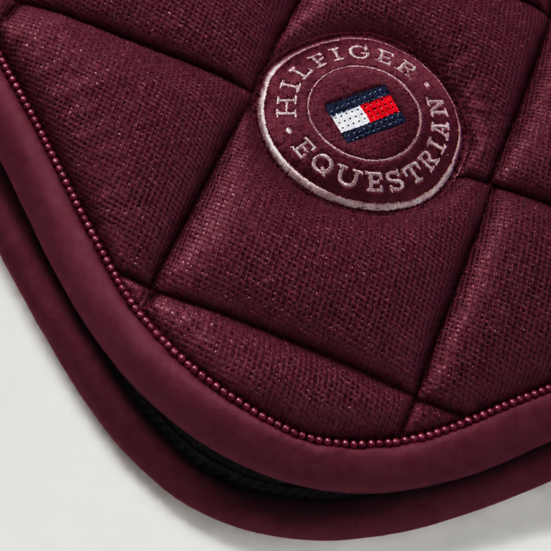Tommy Hilfiger Parsons Dressage Saddlepad - Deep Burgundy-1