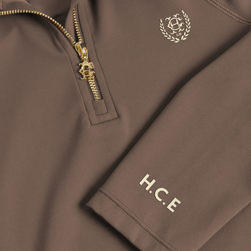 Holland Cooper Cranborne Long Sleeve Base Layer - Mocha-2