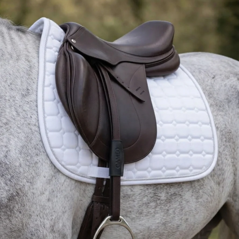 Cameo Competition Dressage Mono Stirrup Leathers - Dark Brown-1
