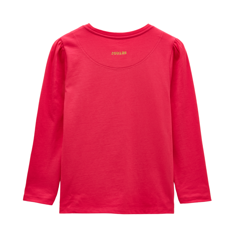 Joules Girls' Ava Applique T-Shirt - Pink Magic-1