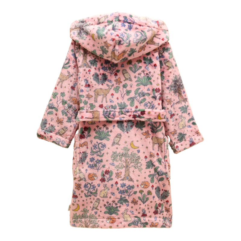 Joules Girls' Snug Dressing Gown - Pink-1