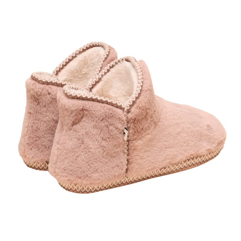 Joules Ladies Cabin Slipper Boot - Pink-1