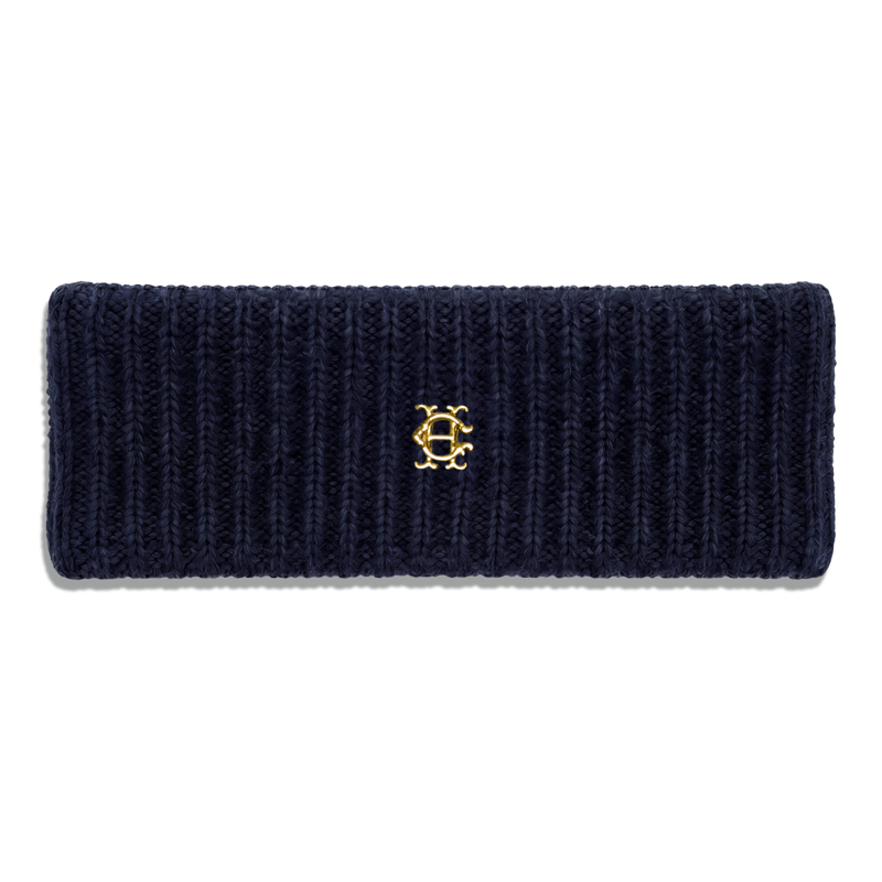 Holland Cooper Knitted Headband - Navy-1