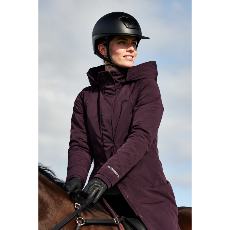 WeatherBeeta All Purpose Waterproof Insulated Longline Riding Jacket - Blackberry-1