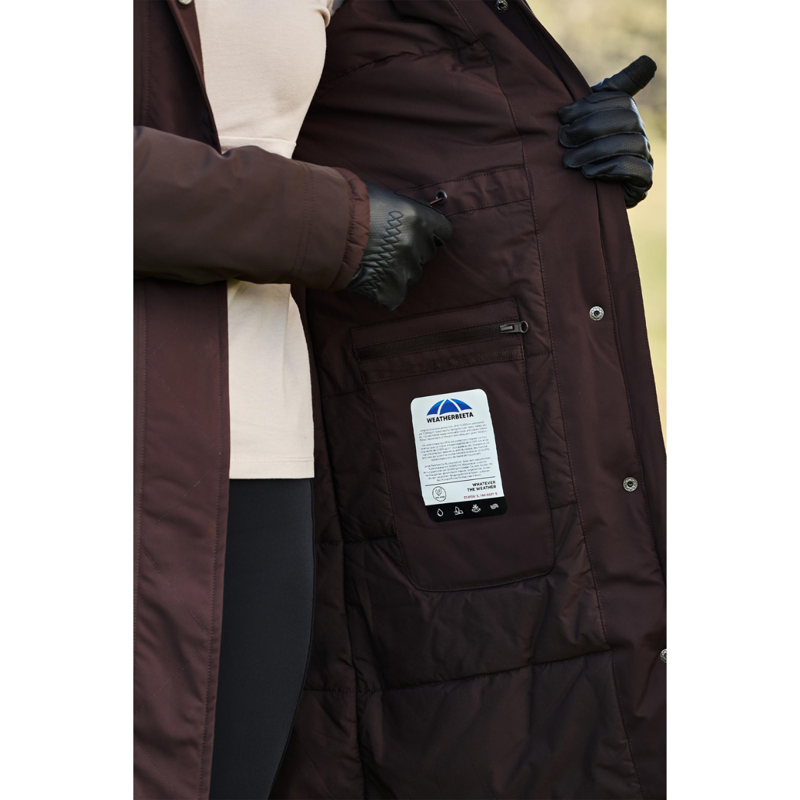 WeatherBeeta All Purpose Waterproof Insulated Longline Riding Jacket - Espresso-7