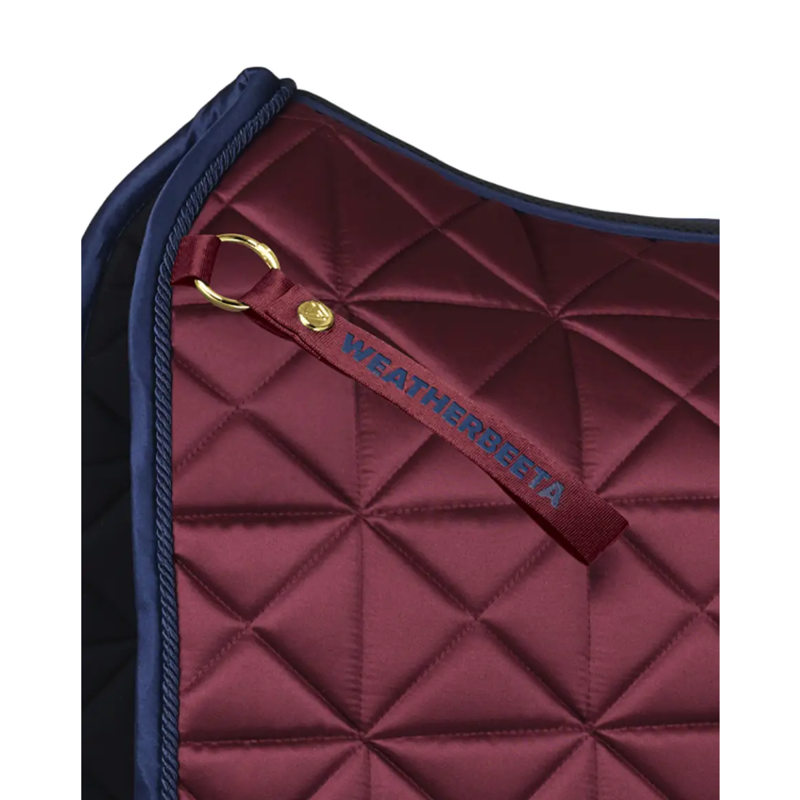 WeatherBeeta Satin Pro Air-Tec Dressage Saddlepad - Burgundy-1