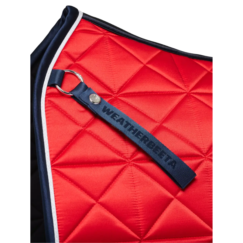 WeatherBeeta Satin Pro Air-Tec Dressage Saddlepad - Red-1