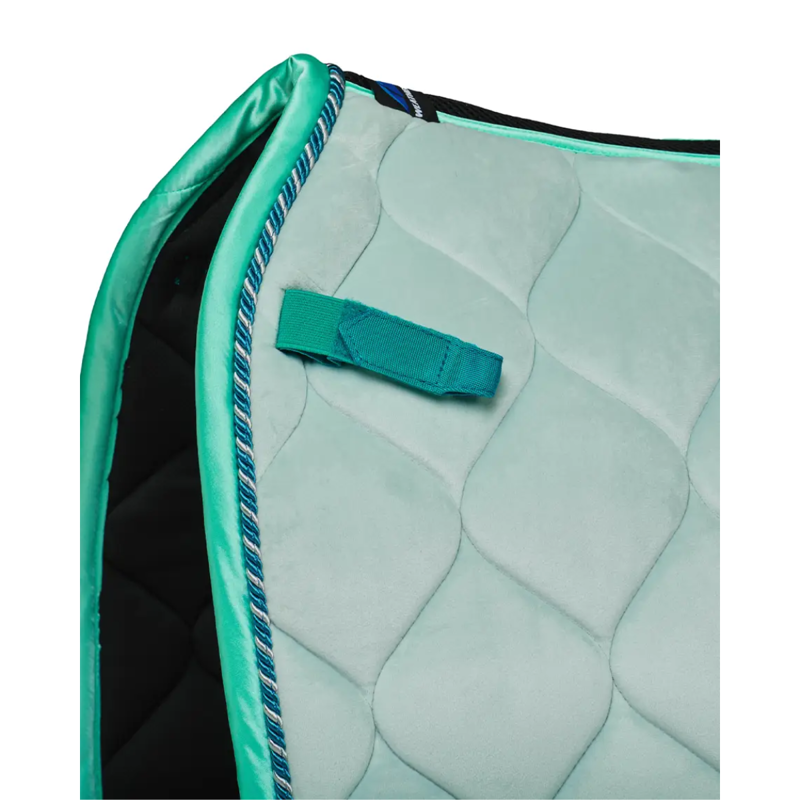 WeatherBeeta Velvet Dressage Saddlepad - Blue-1