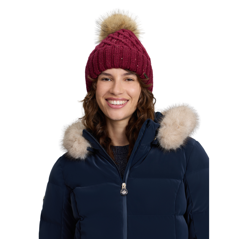 LeMieux Lustre Sequin Beanie - Garnet-3