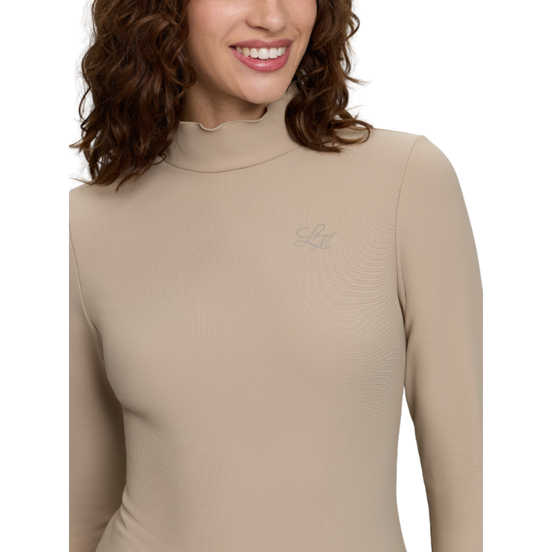 LeMieux Lustre Ribbed Top - Champagne-2