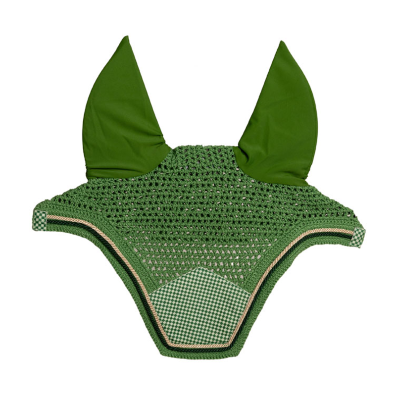 Kentucky Velvet Printing Wellington Fly Veil - Green-1