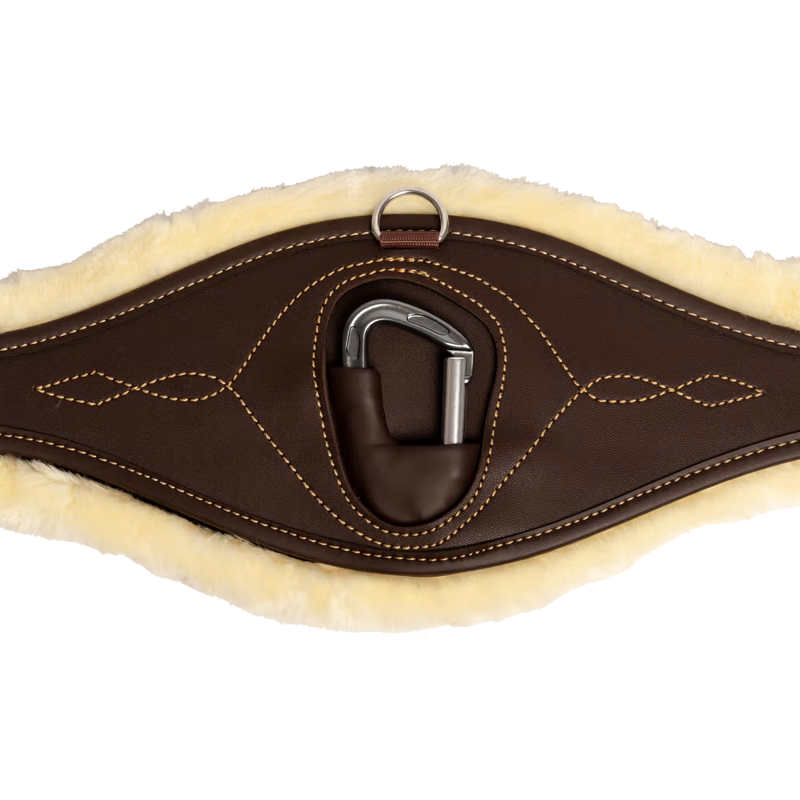 Kentucky Sheepskin Anatomic Girth - Brown-2