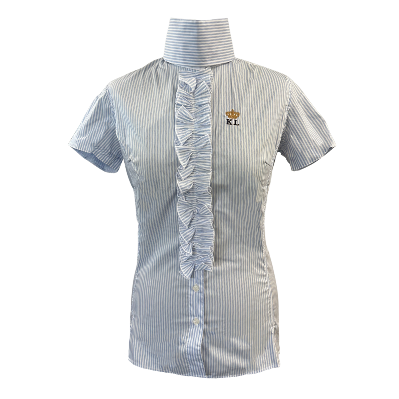 Kingsland Roseville Ladies Riding Shirt - Blue Striped-1