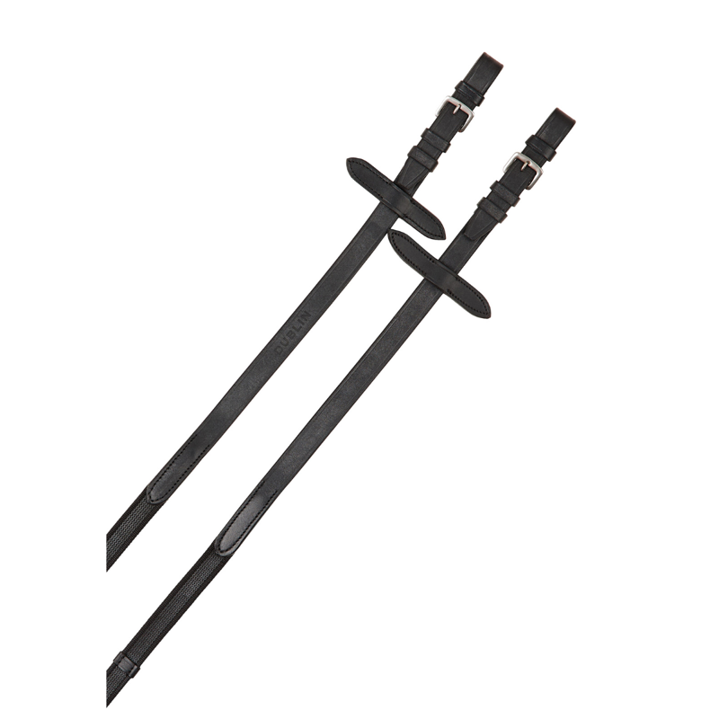 Dublin Suregrip Reins - Black-1