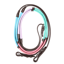 Dublin Pastel Rainbow Reins - Brown/Multi