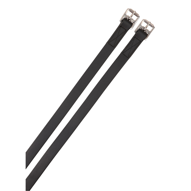 Dublin Synthetic Stirrup Leathers - Black-1