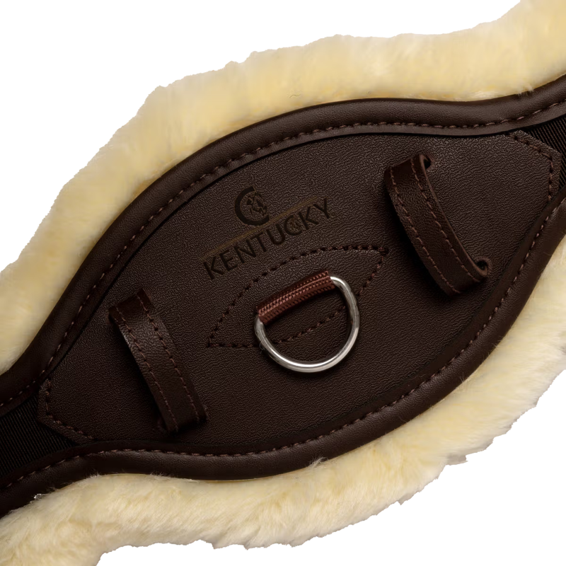 Kentucky Sheepskin Anatomic Short Girth - Brown-1