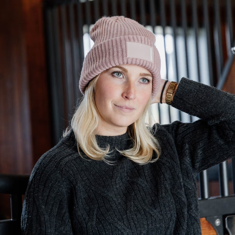 Kentucky Rubber Logo Beanie - Old Rose-1