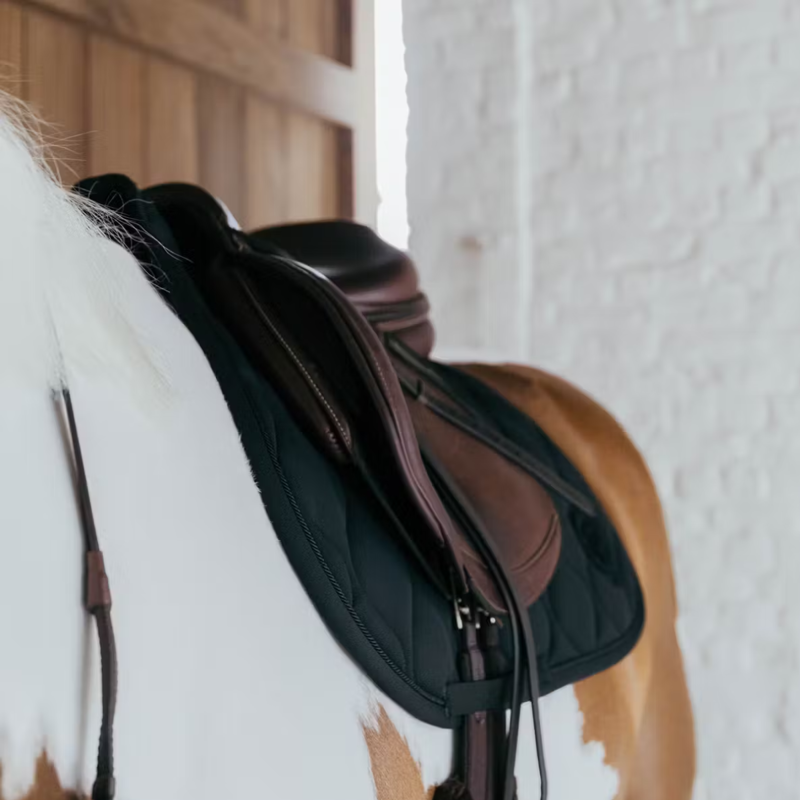 Kentucky Wave 3D Logo Show Jumping Saddlepad Full - Black-1