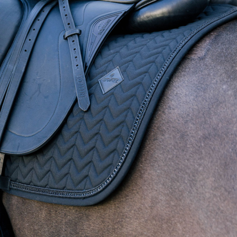 Kentucky Dressage Saddlepad with Metal Chain Full - Black-2