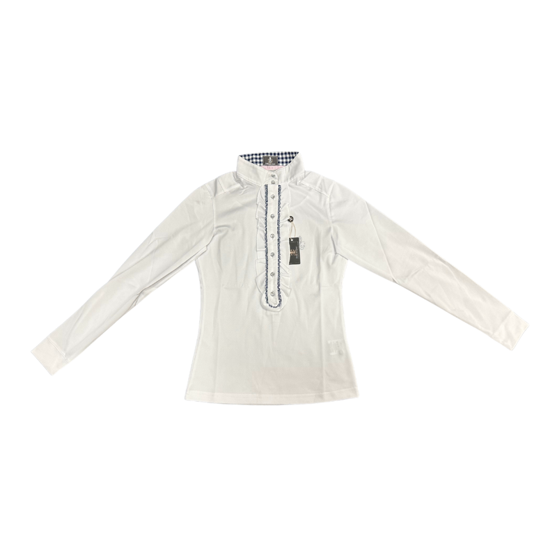Fior Da Liso Ronia Shirt - White/Deep Sea Green-1