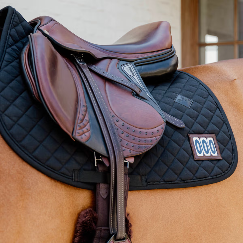 Kentucky Diamond 2 Number Competition Show Jumping Saddlepad Full - Black-1