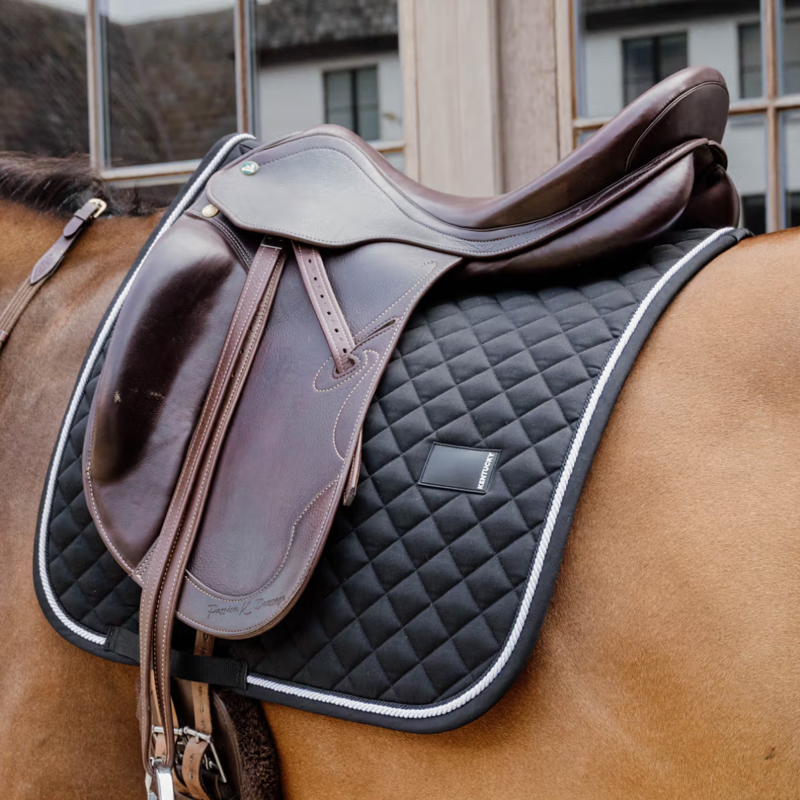 Kentucky Diamond Rope Dressage Saddlepad Full - Black-1