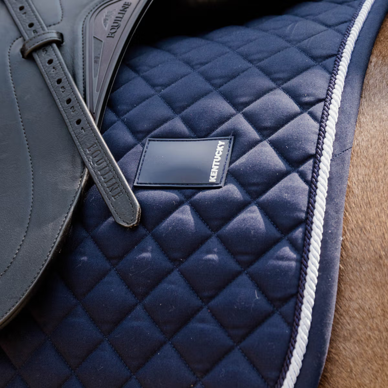 Kentucky Diamond Rope Dressage Saddlepad Full - Navy-1