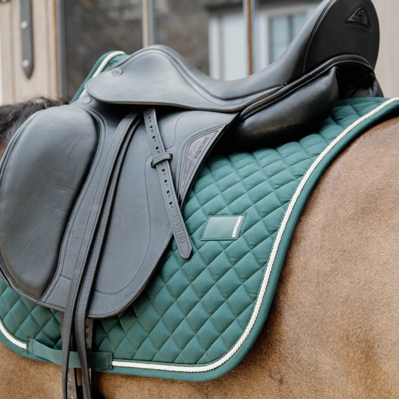 Kentucky Diamond Rope Dressage Saddlepad Full - Pine Green-1