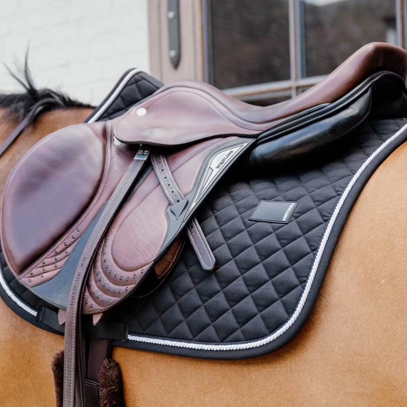 Kentucky Diamond Rope Jumping Saddlepad Full - Black-1