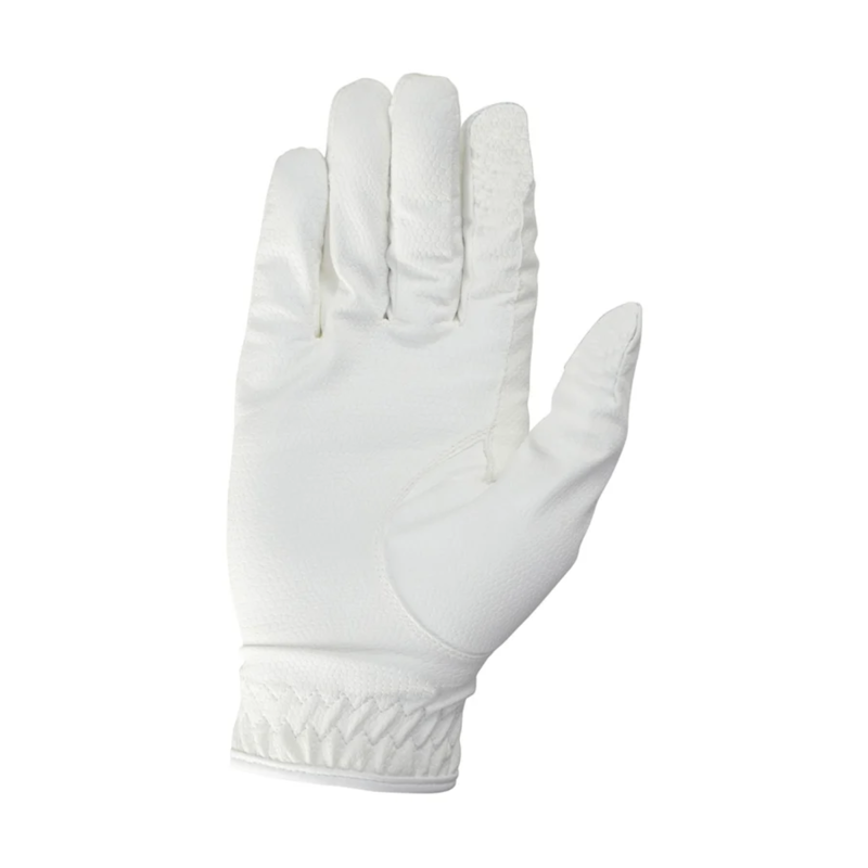 Hy Equestrian Children's Cottenham Elite Riding Gloves - White-1