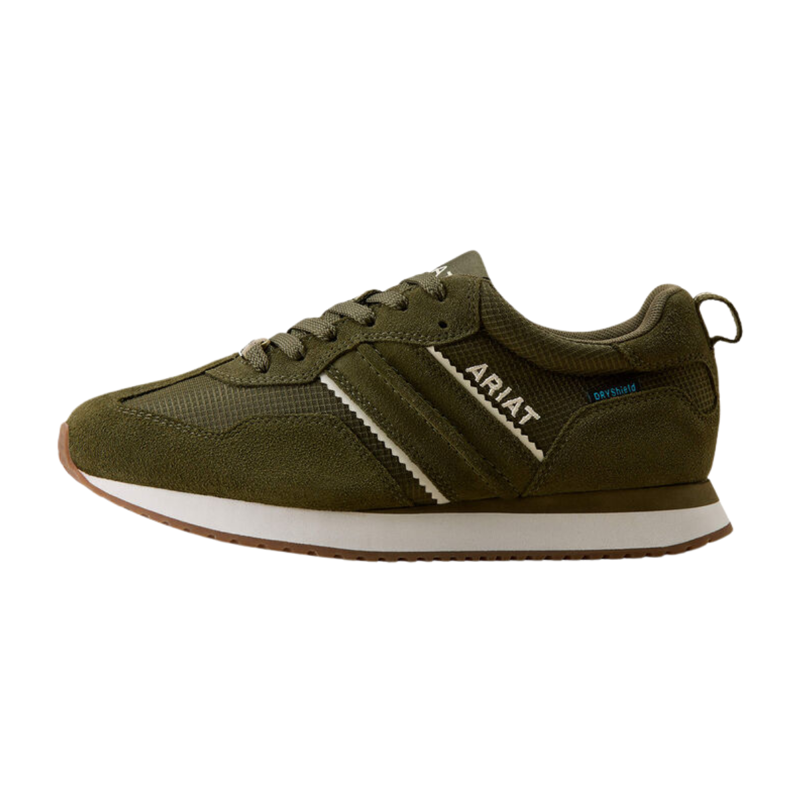 Ariat Women's Ranch Runner Waterproof Trainers - Olive Night-1