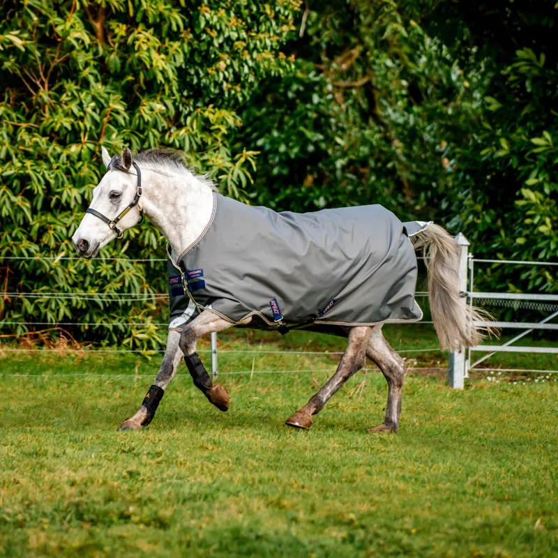 Horseware Amigo Bravo 12 0g Light Turnout Rug - Shadow/Navy/Rose-1