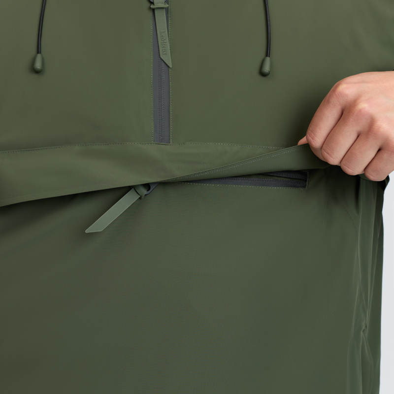 LeMieux Men's Waterproof Anorak - Olive-2