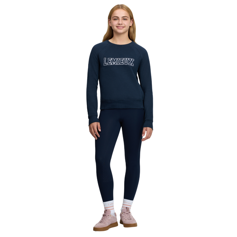 LeMieux Young Rider Shay Varsity Crew - Navy-6