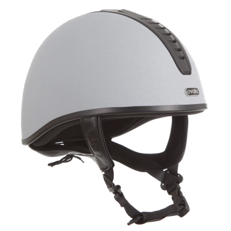 Evoke Orion Jockey Skull - Silver/Black/Black-1