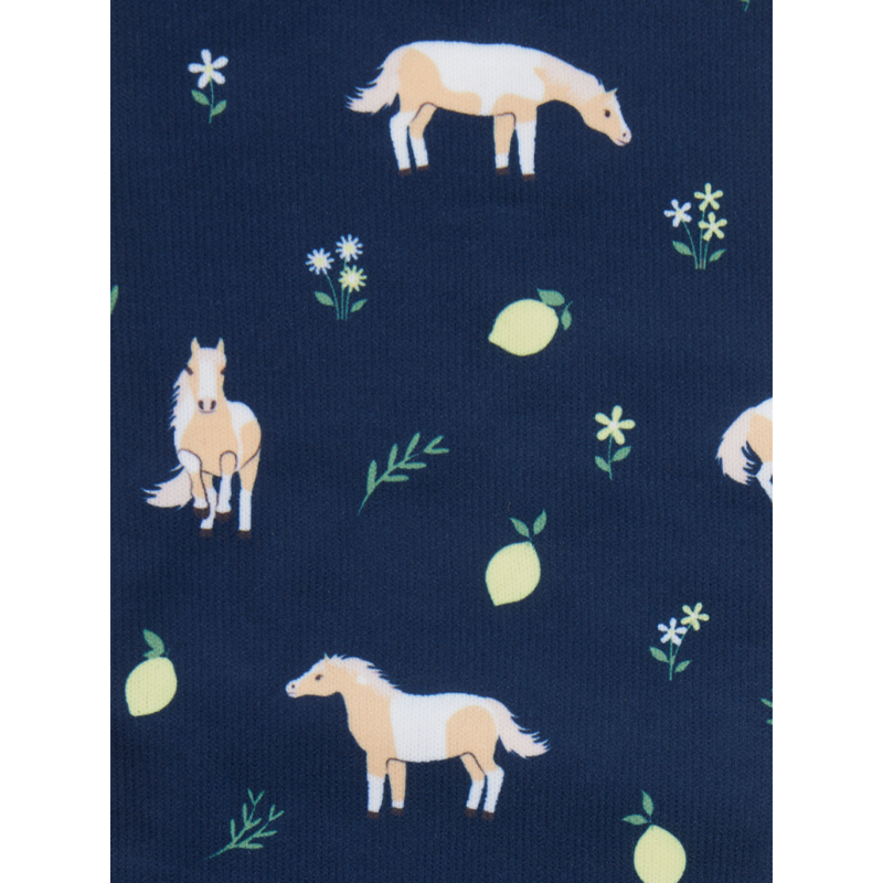 LeMieux Footsie Socks Lemon - Navy-1