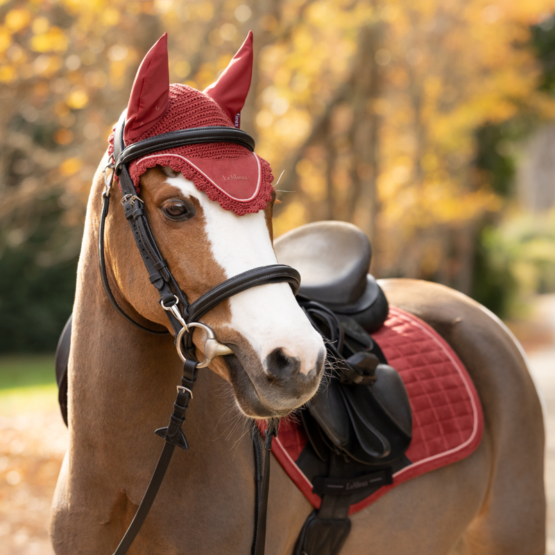 LeMieux Classic Fly Hood - Russet-1