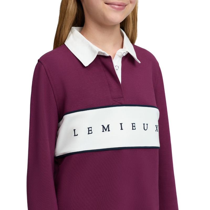 LeMieux Young Rider Riley Rugby Shirt - Blackberry-1