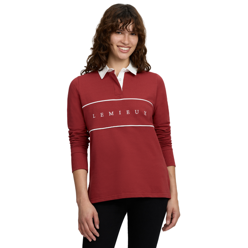 LeMieux Rochelle Rugby Shirt - Russet-1