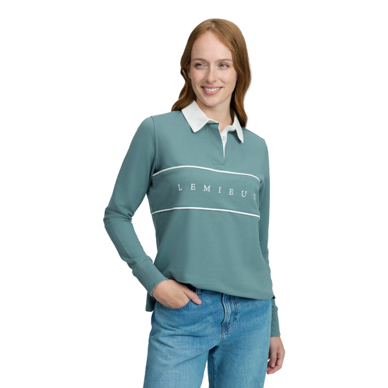LeMieux Rochelle Rugby Shirt - Aloe-1