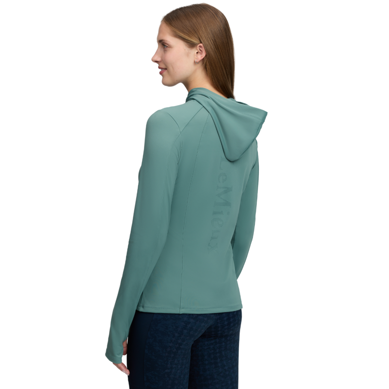 LeMieux Heidi Hooded Mid Layer - Aloe-3