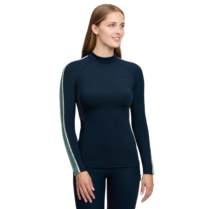LeMieux Talia Turtle Neck Base Layer - Navy-1