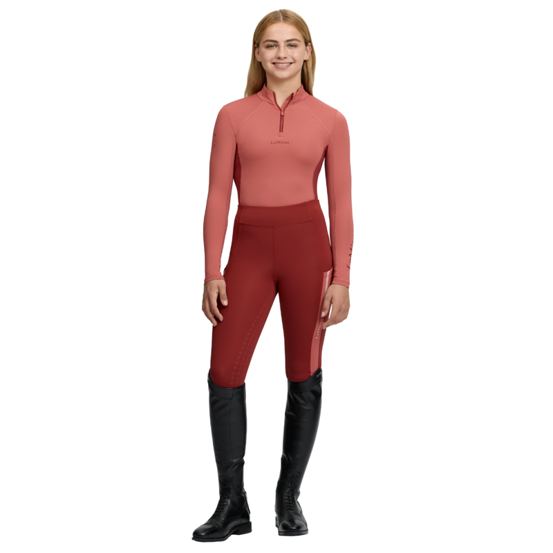 LeMieux Young Rider Classique Base Layer - Spiced Earth-5