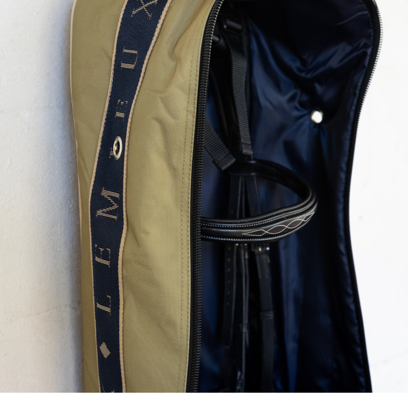 LeMieux Anatomical Bridle Bag - Gooseberry-1